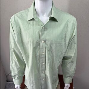 Men's Green Striped Brooks Brothers shirt